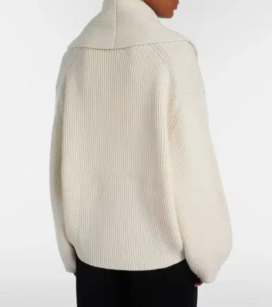 Toteme Ribbed-knit wool-blend cardigan | Thumbnail 3 Toteme Ribbed-knit wool-blend cardigan | Thumbnail 3