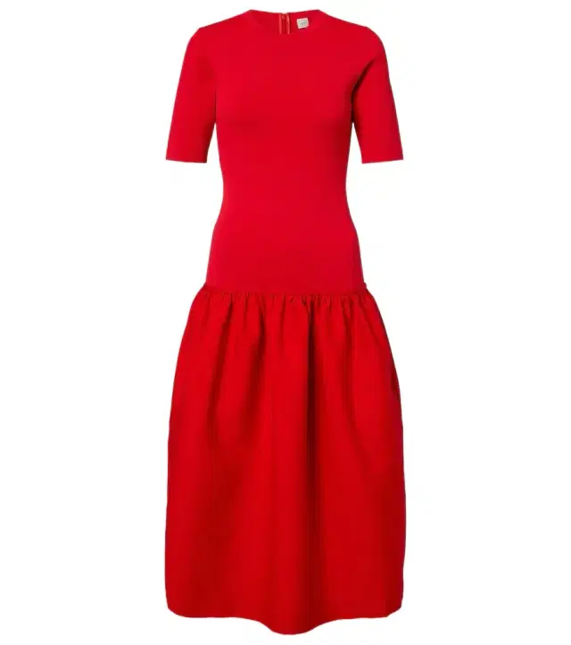 Gathered jersey midi dress Gathered jersey midi dress