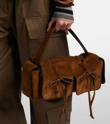Acne Studios Suede shoulder bag | Thumbnail 4 Acne Studios Suede shoulder bag | Thumbnail 4
