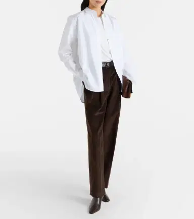 Toteme Cotton corduroy wide-leg pants | Thumbnail 4 Toteme Cotton corduroy wide-leg pants | Thumbnail 4