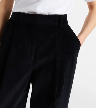 Toteme Deep Pleat cotton corduroy wide-leg pants | Thumbnail 3 Toteme Deep Pleat cotton corduroy wide-leg pants | Thumbnail 3