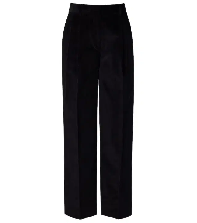 Deep Pleat cotton corduroy wide-leg pants Deep Pleat cotton corduroy wide-leg pants