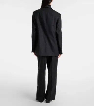 Toteme Wool-blend flannel straight pants | Thumbnail 4 Toteme Wool-blend flannel straight pants | Thumbnail 4