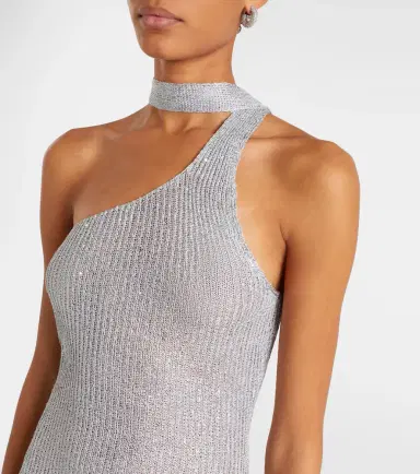 Bananhot Aretha sequined one-shoulder maxi dress | Thumbnail 5 Bananhot Aretha sequined one-shoulder maxi dress | Thumbnail 5