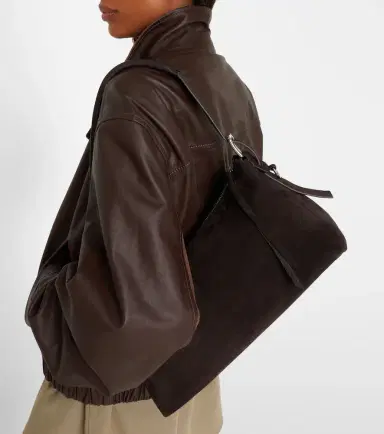 Lemaire Small belted suede shoulder bag | Thumbnail 4 Lemaire Small belted suede shoulder bag | Thumbnail 4