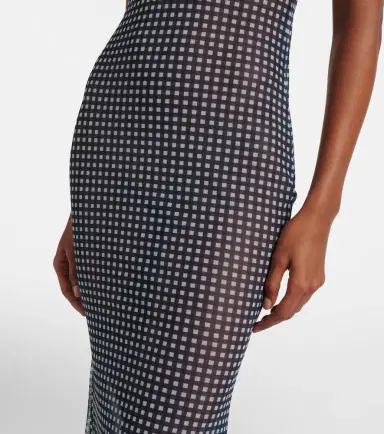 Bananhot Solay gingham mesh maxi dress | Thumbnail 6 Bananhot Solay gingham mesh maxi dress | Thumbnail 6