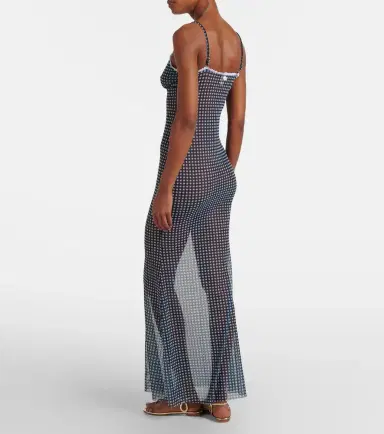 Bananhot Solay gingham mesh maxi dress | Thumbnail 7 Bananhot Solay gingham mesh maxi dress | Thumbnail 7