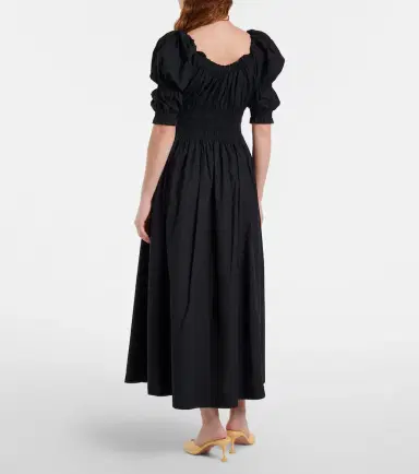 DÔEN Dôen Shirred cotton midi dress | Thumbnail 5 DÔEN Dôen Shirred cotton midi dress | Thumbnail 5