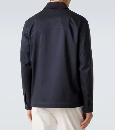 Canali Suede-trimmed blouson jacket | Thumbnail 2 Canali Suede-trimmed blouson jacket | Thumbnail 2