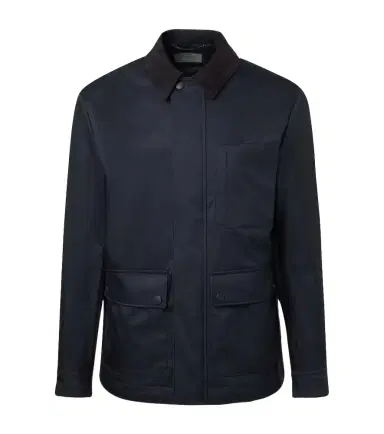 Canali Suede-trimmed blouson jacket | Thumbnail 1 Canali Suede-trimmed blouson jacket | Thumbnail 1