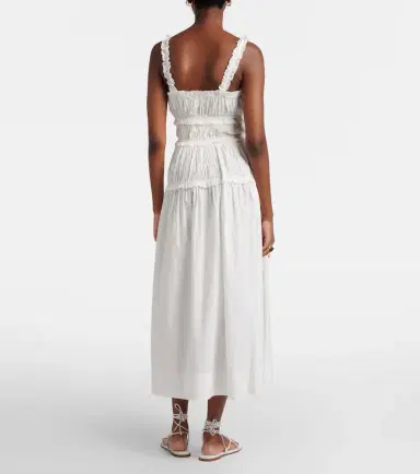 DÔEN Dôen Marianne ruffled cotton poplin midi dress | Thumbnail 4 DÔEN Dôen Marianne ruffled cotton poplin midi dress | Thumbnail 4