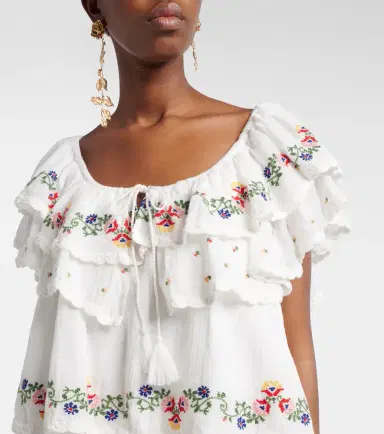 Rixo Leilani embroidered cotton minidress | Thumbnail 3 Rixo Leilani embroidered cotton minidress | Thumbnail 3