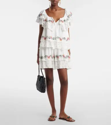 Rixo Leilani embroidered cotton minidress | Thumbnail 5 Rixo Leilani embroidered cotton minidress | Thumbnail 5