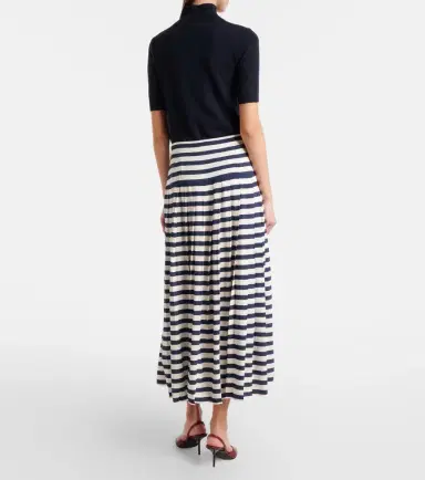 Rixo Lea striped midi skirt | Thumbnail 2 Rixo Lea striped midi skirt | Thumbnail 2