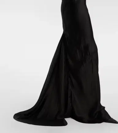 Rick Owens Combo silk-trimmed satin gown | Thumbnail 2 Rick Owens Combo silk-trimmed satin gown | Thumbnail 2