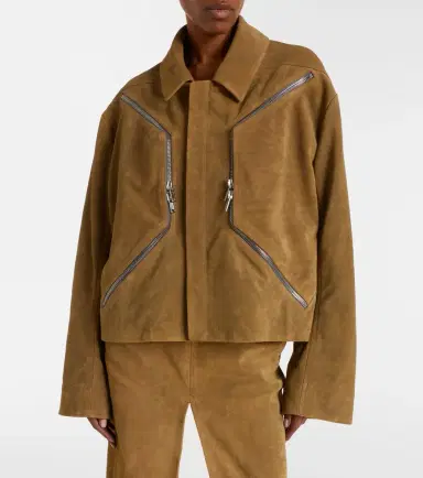 Rick Owens Blixa suede jacket | Thumbnail 3 Rick Owens Blixa suede jacket | Thumbnail 3