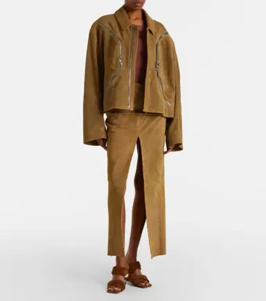 Rick Owens Blixa suede jacket | Thumbnail 5 Rick Owens Blixa suede jacket | Thumbnail 5