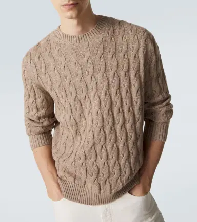Zegna Cable-knit linen, cashmere, and silk sweater | Thumbnail 2 Zegna Cable-knit linen, cashmere, and silk sweater | Thumbnail 2
