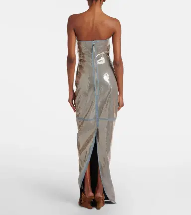 Rick Owens Prong sequined denim gown | Thumbnail 5 Rick Owens Prong sequined denim gown | Thumbnail 5