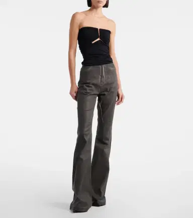 Rick Owens Cutout ruched strapless top | Thumbnail 5 Rick Owens Cutout ruched strapless top | Thumbnail 5
