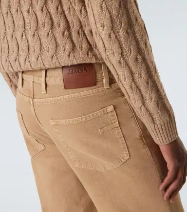 Zegna Roccia cotton straight pants | Thumbnail 3 Zegna Roccia cotton straight pants | Thumbnail 3