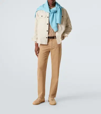 Zegna Roccia cotton straight pants | Thumbnail 4 Zegna Roccia cotton straight pants | Thumbnail 4