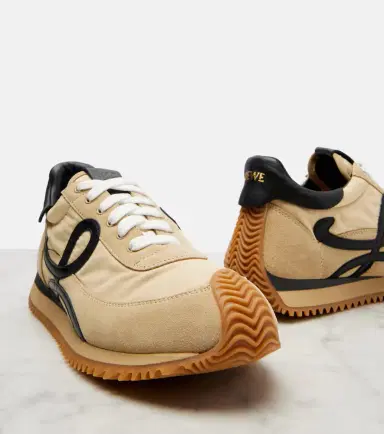 Loewe Flow Runner 2.0 suede-trimmed sneakers | Thumbnail 2 Loewe Flow Runner 2.0 suede-trimmed sneakers | Thumbnail 2