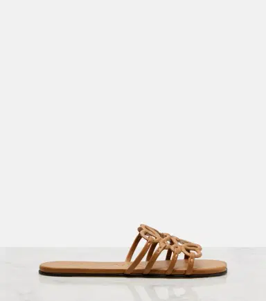 Loewe Petal Anagram leather slides | Thumbnail 3 Loewe Petal Anagram leather slides | Thumbnail 3