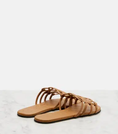 Loewe Petal Anagram leather slides | Thumbnail 4 Loewe Petal Anagram leather slides | Thumbnail 4