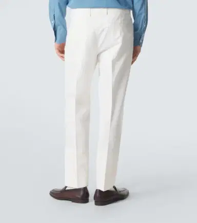 Zegna Cotton and linen straight pants | Thumbnail 2 Zegna Cotton and linen straight pants | Thumbnail 2