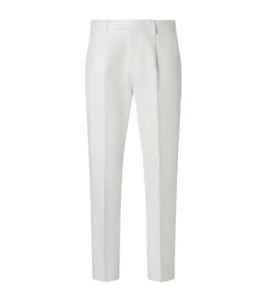 Zegna Cotton and linen straight pants | Thumbnail 1 Zegna Cotton and linen straight pants | Thumbnail 1