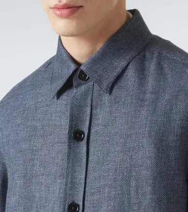 Zegna Cashmere, linen and silk overshirt | Thumbnail 4 Zegna Cashmere, linen and silk overshirt | Thumbnail 4