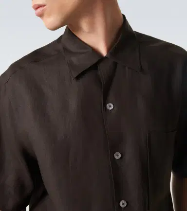 Zegna Linen bowling shirt | Thumbnail 5 Zegna Linen bowling shirt | Thumbnail 5