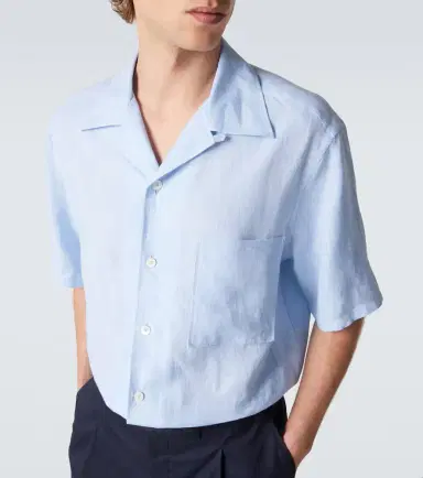 Zegna Linen bowling shirt | Thumbnail 2 Zegna Linen bowling shirt | Thumbnail 2