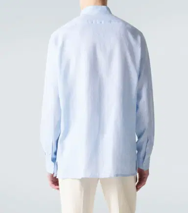 Zegna Linen chambray shirt | Thumbnail 3 Zegna Linen chambray shirt | Thumbnail 3