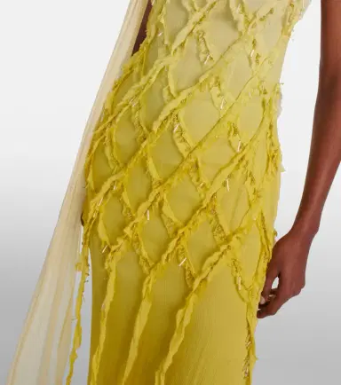 Blumarine Embellished crepon maxi dress | Thumbnail 4 Blumarine Embellished crepon maxi dress | Thumbnail 4