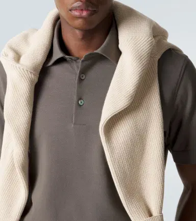 Zegna Cotton piqué polo shirt | Thumbnail 6 Zegna Cotton piqué polo shirt | Thumbnail 6