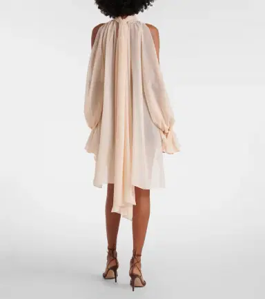 Blumarine Asymmetric georgette blouse | Thumbnail 6 Blumarine Asymmetric georgette blouse | Thumbnail 6