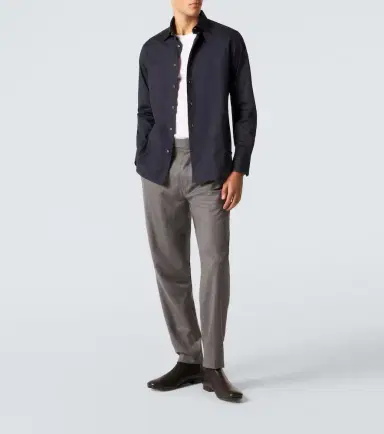 Zegna Logo cotton jersey T-shirt | Thumbnail 4 Zegna Logo cotton jersey T-shirt | Thumbnail 4
