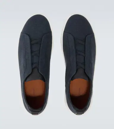 Zegna Triple Stitch canvas slip-on sneakers | Thumbnail 2 Zegna Triple Stitch canvas slip-on sneakers | Thumbnail 2