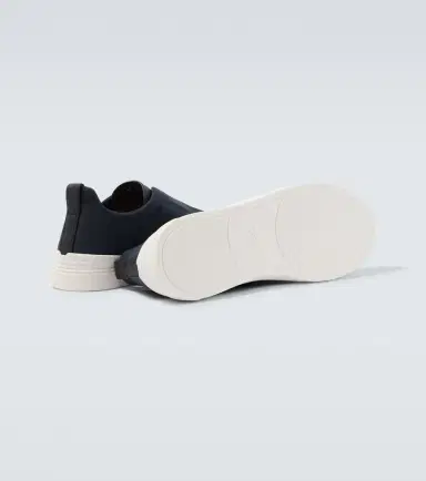 Zegna Triple Stitch canvas slip-on sneakers | Thumbnail 5 Zegna Triple Stitch canvas slip-on sneakers | Thumbnail 5