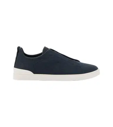 Zegna Triple Stitch canvas slip-on sneakers | Thumbnail 1 Zegna Triple Stitch canvas slip-on sneakers | Thumbnail 1
