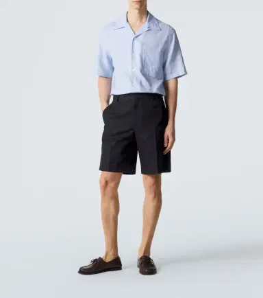 Zegna Cotton and linen Bermuda shorts | Thumbnail 2 Zegna Cotton and linen Bermuda shorts | Thumbnail 2