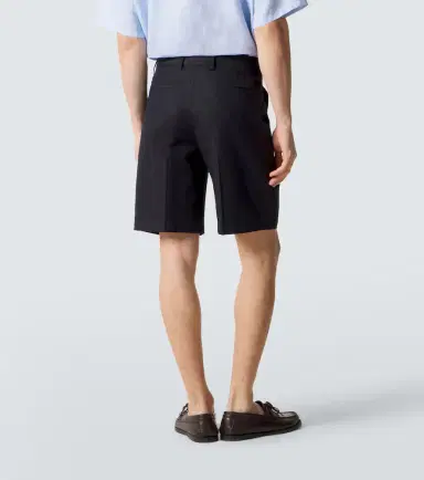 Zegna Cotton and linen Bermuda shorts | Thumbnail 4 Zegna Cotton and linen Bermuda shorts | Thumbnail 4