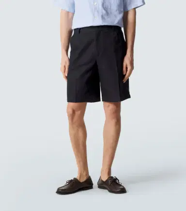 Zegna Cotton and linen Bermuda shorts | Thumbnail 5 Zegna Cotton and linen Bermuda shorts | Thumbnail 5