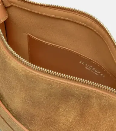 JW Anderson Loafer Small suede shoulder bag | Thumbnail 3 JW Anderson Loafer Small suede shoulder bag | Thumbnail 3