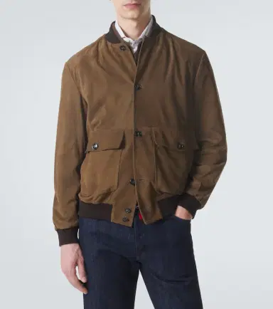 Kiton Suede bomber jacket | Thumbnail 2 Kiton Suede bomber jacket | Thumbnail 2