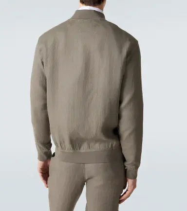 Kiton Linen bomber jacket | Thumbnail 3 Kiton Linen bomber jacket | Thumbnail 3