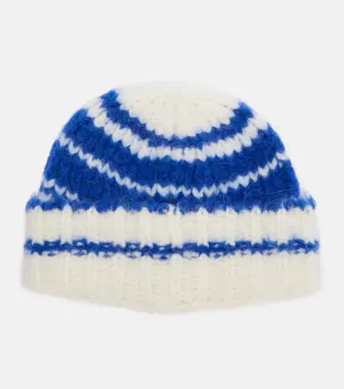 JW Anderson Striped alpaca-blend beanie | Thumbnail 3 JW Anderson Striped alpaca-blend beanie | Thumbnail 3
