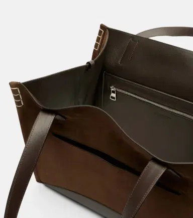 JW Anderson Loafer Cabas Large suede tote bag | Thumbnail 2 JW Anderson Loafer Cabas Large suede tote bag | Thumbnail 2